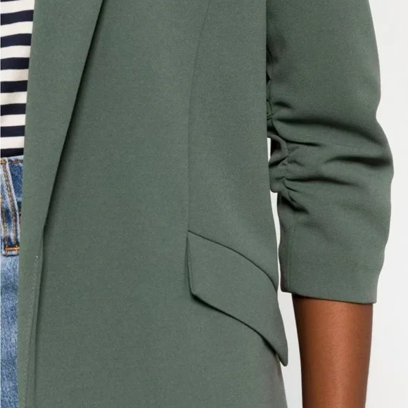 Skies Are Blue Women's Dark Sage Blazer - Picture 4 of 6